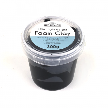 Ultra Light Weight Foam Clay Black 300g